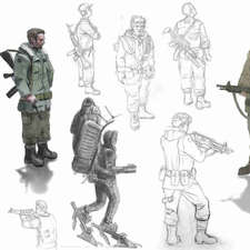 Soldier-sketch-panel