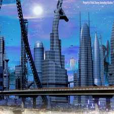 Night-shot-Island-Towers