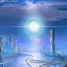 Night-view-moon-light