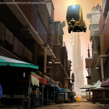 SUNSET-narrow-street